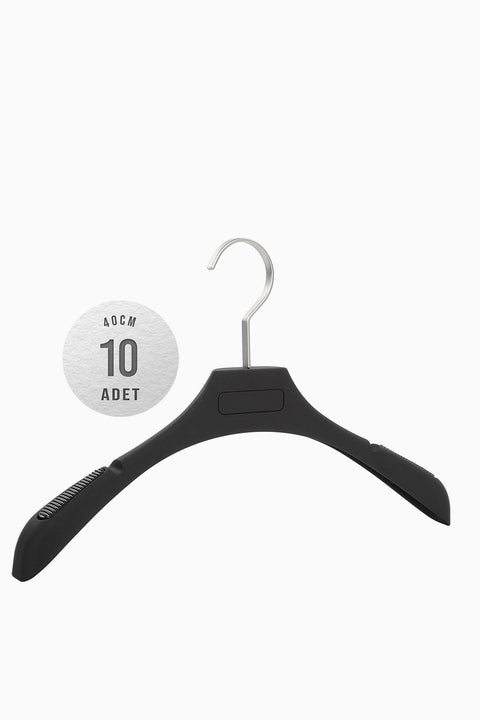 10 pcs ICS 40cm Soft Touch Coated Plastic Hanger